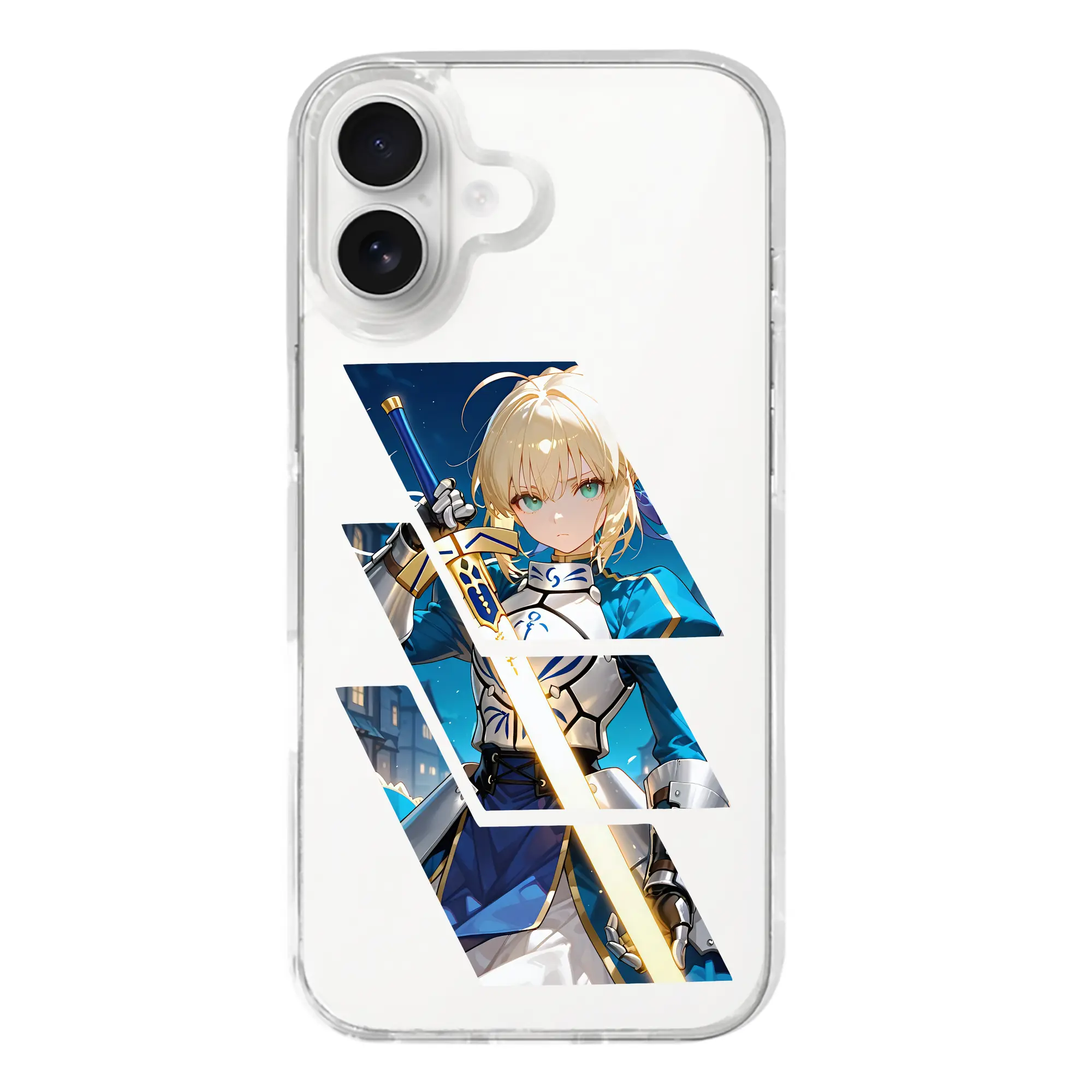 FGO グッズ,アルトリア - iPhone 17シリーズ 透明スマホケース – 薄型・耐衝撃・精密フィット保護カバー